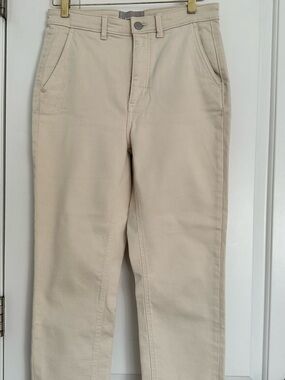 Everlane high waisted pants Size 8 color Pumice Stone